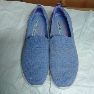 Skechers Light Blue Slip-On Sneakers